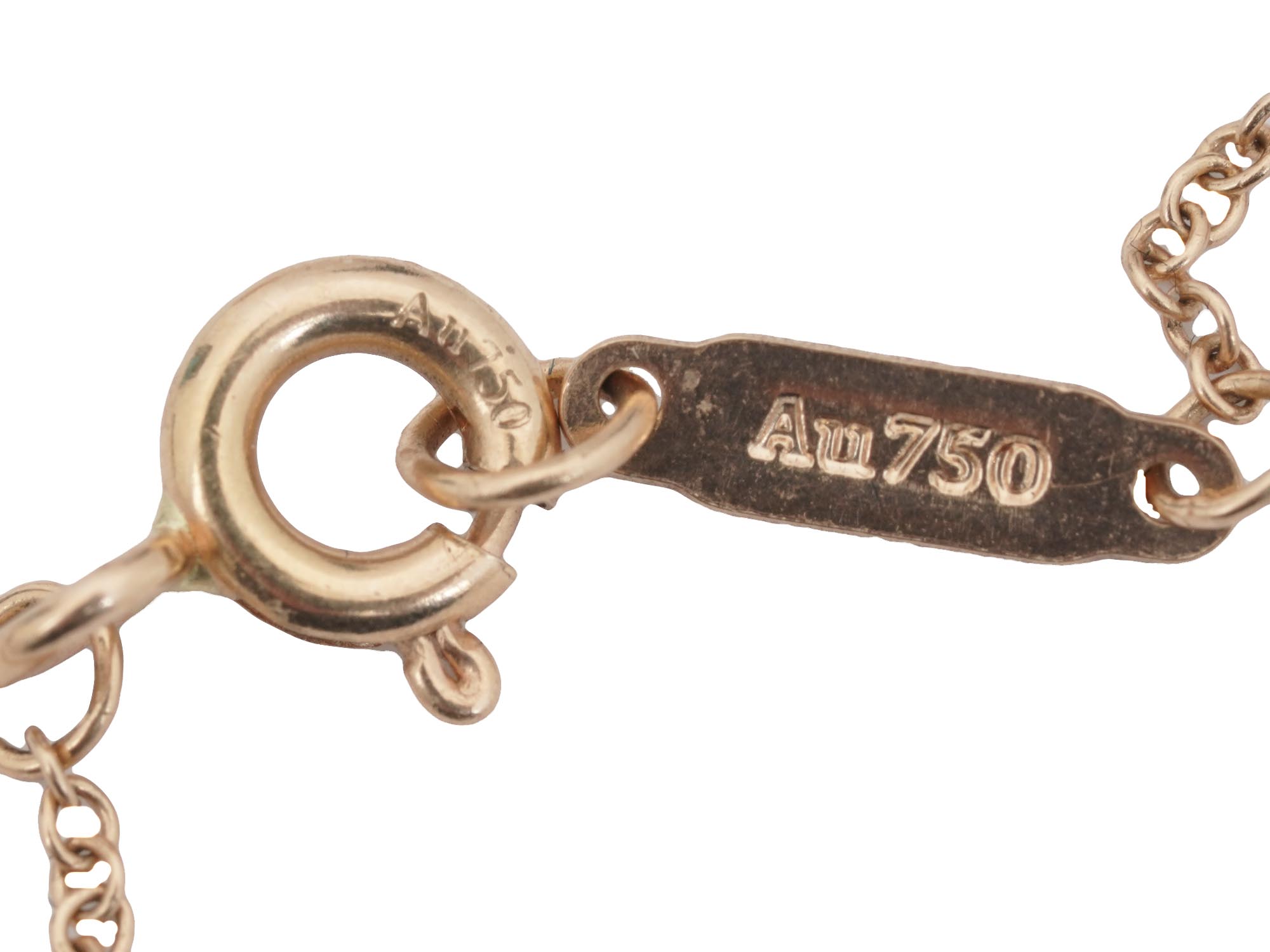 PINK GOLD PENDANT WITH VIKING CHARM BY TIFFANY CO PIC-5